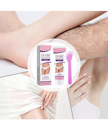 Hair Removal Cream Skin Lotion with Squeegee 120g - Hair Removal Cream for Pubic Area | For Intimate Area Legs Underarms Back and Bikini Lines - Buy Online on GoSupps.com