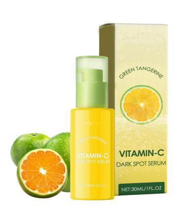 Green Orange Dark Spot Correcting Glow Serum - Women's Vitamin C Serum - Fade Acne Marks - Lasting Moisturizing - Anti-aging Facial Serum 30ml