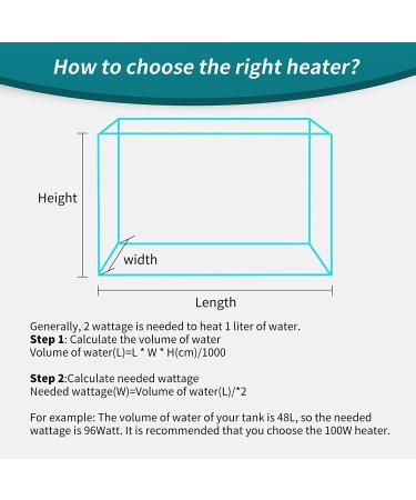 FREESEA Aquarium Fish Tank Heater - 50W Adjustable Thermostat with 2 Suction Cups and Thermometer for Betta, Saltwater, Aquarium, Coral Tank - Buy Online on GoSupps.com