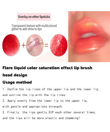 Glitter Lip Gloss | Shimmer Holographic & Sparkly Finish | Long Wear Waterproof 3D Lip Gloss | Buy Now - Buy Online on GoSupps.com