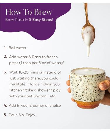 Rasa Wellderberry Adaptogenic Mushroom Coffee Alternative | Vegan Keto Ayurveda Wellness Tonic with Chaga + Reishi (8 oz. / 30 Servings) - Buy Online on GoSupps.com