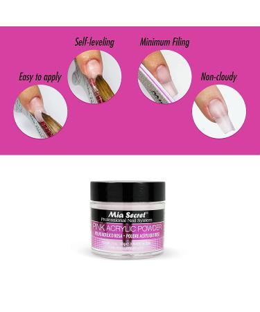 Mia Secret Pink Acrylic Powder 1oz - Professional Acrylic Nail System - Buy Online on GoSupps.com