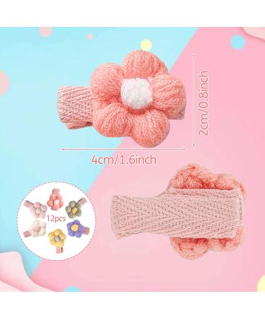 12PCS Flower Baby Hair Clips - Cute Accessories for Baby Girl | Perfect for Photo Shoots, Family Photography, Baby Shower, Birthday Party | Daily Matching Clips - Buy Online on GoSupps.com