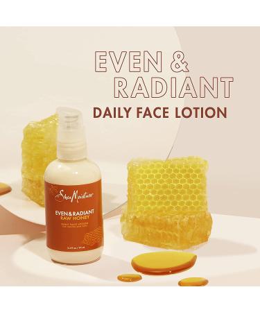 SheaMoisture Even and Radiant Lotion - Daily Face Lotion with Raw Honey for Uneven Skin Tone and Dark Spots - 3.2 oz (Pack of 1) - Buy Online on GoSupps.com
