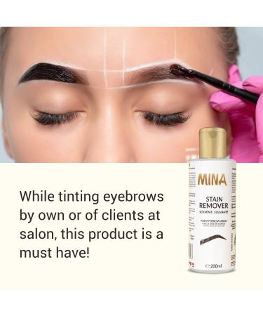MINA Stain Remover | Gentle Hair and Tint Color Remover for Eyebrow Skin | 200ml - Buy Online on GoSupps.com