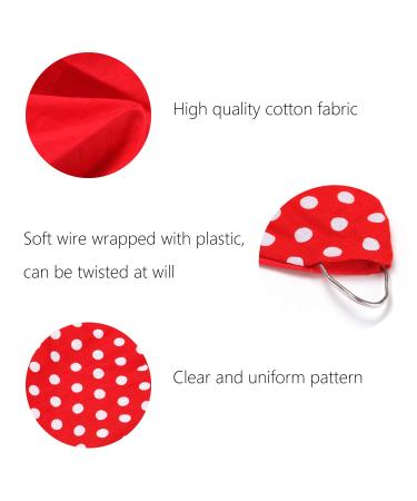 Sea Team 2-Pack Red & White Polka Dot Cotton Headband Bows - Double Wide Headwrap Bands - Buy Online on GoSupps.com
