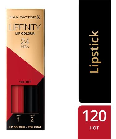Max Factor Lipfinity Long-Lasting Two Step Lipstick - 120 Hot 4.2g - 2 Count - Buy Online on GoSupps.com