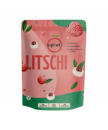 myfruits myfruits Lychee freeze-dried 80g no additives 100% fruit freeze-dried fruit and dried fruit