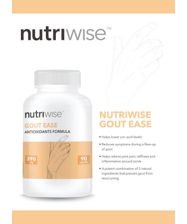 Nutriwise GOUT EASE formula 90 capsules - Buy Online on GoSupps.com