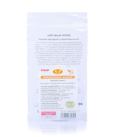 Goldi Pacifier - Natural Oval Shape for Newborns (0-6 Months) | BPA-Free | International Shipping - Buy Online on GoSupps.com