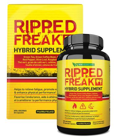 PHARMAFREAK RIPPED FREAK - 60ct - Canada - Metabolism Support - 60 Servings - Veggie Caps 60 count (Pack of 1)