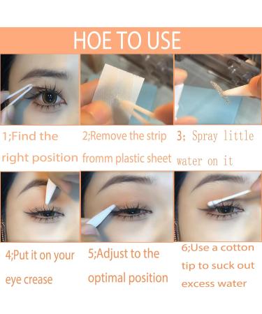 200pcs 5MM Water Eyelid Tape Ultra Invisible Beauty Double Eyelid Tape Stickers Instant Eye Lift Without Surgery Perfect for Hooded Droopy Uneven Mono-eyelids Water 5MM - Buy Online on GoSupps.com