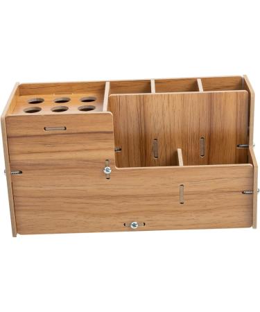 Minkissy 2x Scissor Socket Hairdressing Frame - Salon Storage Case for Shears & Tools | Wooden Kamm Organizer - Buy Online on GoSupps.com
