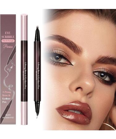 Eyebrow pencil 2In1 Double Sided LinerLong Lasting Eye PencilFor Women And Girls For Beauty And Cosmetics Dating Party Gathering And Makeup - Buy Online on GoSupps.com