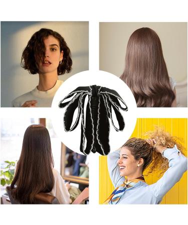 Horsetail Banana Clip Bowknot Banana Hairpin for Women Multi-Functional Hair Shaping Tool for Applying Makeup Indoors Outdoor Parties Washing Your Face Exercising Bathing Black - Buy Online on GoSupps.com