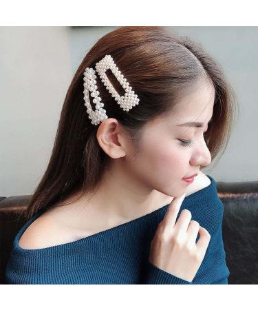 20 Pcs Pearl Hair Clips - Fashionable Hair Pins for Women & Girls | Perfect Accessories for Parties & Weddings - Buy Online on GoSupps.com