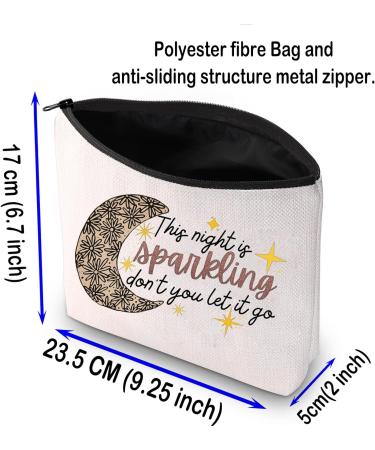 Night is Sparkling Pop Music Lover Makeup Bag - Singer Inspired Cosmetic Gift for Fans - Buy Online on GoSupps.com