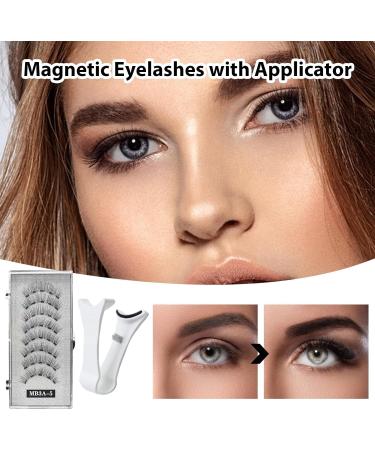 Magnetic Lashes - Natural Lashes Kit 2 Pair - False Eyelashes Kit Natural No Glue False Lashes Long-lasting Eye Lash for Women Girls - Buy Online on GoSupps.com