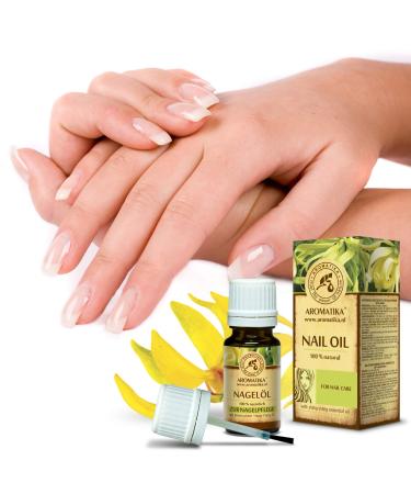 Nail Oil 10ml - 100% Natural Lemon Ylang-Ylang Jojoba & Grape Seed Oil for Strengthening & Growth - Cuticle Care for Dry & Fragile Nails - Buy Online on GoSupps.com