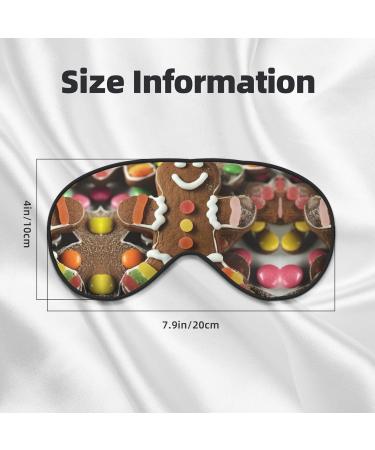 Gingerbread Man Candy Print Double-Sided Eye Mask Soft and Light Blocking for Enhancing Sleep Quality - Buy Online on GoSupps.com