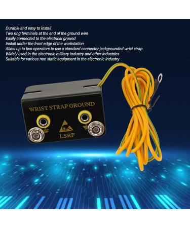 Buy Socobeta Antistatic 2-Hole Sound Connector for ESD Bracelets - 1.6m Cable & Round Handlebar Adapter | International Shipping Available - Buy Online on GoSupps.com