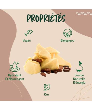 Beurre de Cacao Bio Alimentaire non Raffin - 250g. Beurre de Cacao pour Patisserie ou Cosmetique Naturel Pur et Cru. Beurre V g tal Biologique. Beurre de Cacao 250 g (Lot de 1) - Buy Online on GoSupps.com