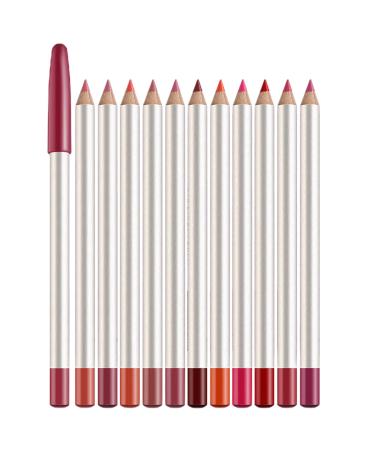 chendongdong 12 Pack Lip Pencils for Eyeshadow Eyeliner Cosmetic Makeup