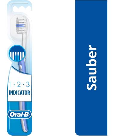 Buy Oral-B 1-2-3 Indicator Manual Toothbrush Medium - Pack of 6 | International Shipping Available - Buy Online on GoSupps.com