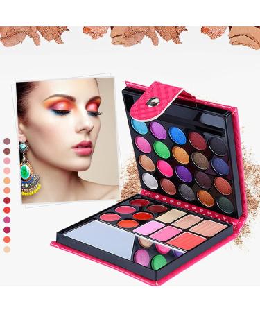 VolksRose Professional All In One Makeup Kit - 20 Colorful Eyeshadows 6 Lip Glosses Blushers Concealer & More | Long Lasting Beauty Set for Girls & Women - Perfect Gift - Buy Online on GoSupps.com