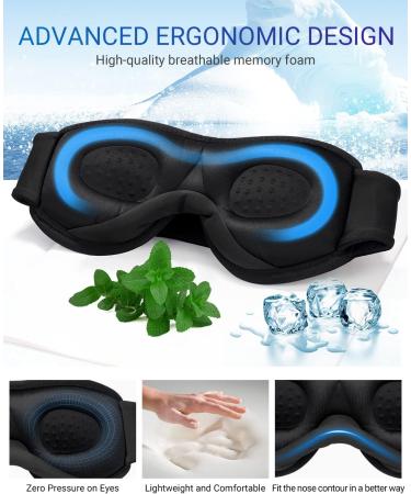 MUSICOZY Bluetooth Sleep Headband & Eye Mask Set for Side Sleepers - Perfect Gift for Christmas - Pack of 2 - Buy Online on GoSupps.com