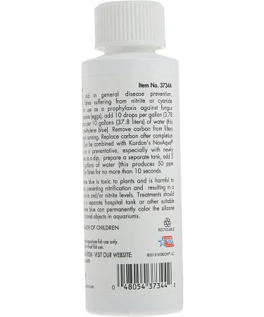 Kordon #37344 Methylene Blue 4-Ounce - Aquarium General Disease Prevention Treatment - Buy Online on GoSupps.com