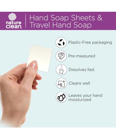 Nature Clean travel hand soap sheets for traveling - non-toxic, hypoallergenic, mini biodegradable paper soap sheets for travel, dissolvable portable soap for camping essentials refill - 80 units 80 Count (Pack of 1) - Buy Online on GoSupps.com