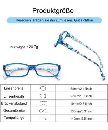 Kerecs 5 Pairs Stylish Reading Glasses for Women - 2.5 Diopter Fashion Frames - Quality Mixed Color Readers - Buy Online on GoSupps.com