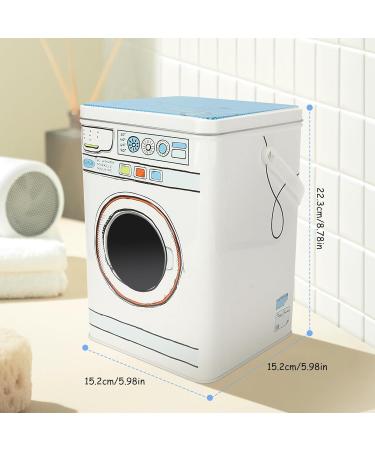 Cocoarm Laundry Gel Storage Box - Metal Detergent Canister with Handle | Rust Resistant | 15.2 x 15.2 x 22.3cm - Buy Online on GoSupps.com