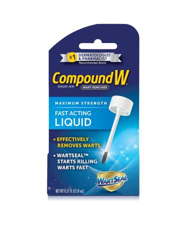 Compound W Maximum Strength Fast Acting Liquid Wart Remover, 0.3 Fl Oz Gels/Liquids