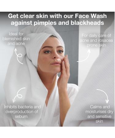 Natural Tea Tree Oil Face Washing Gel 500ml - For Men & Women | Acne Care & Daily Cleanser | 100% Vegan - Buy Online on GoSupps.com