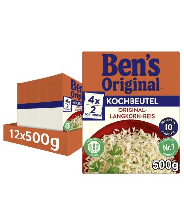 Ben s Original Ben s Original Ben's original Langkorn rice 10 minutes of cooking bags 12 packs (12 x 500g) cooking bag 500 g (12 pack)