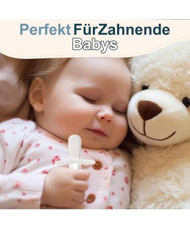 Teething Tube Set - BPA-Free Silicone Teething Aid & Ring - US-CPC Approved Baby Grasping Toy (3 Pieces + 2 Pacifiers) - Buy Online on GoSupps.com