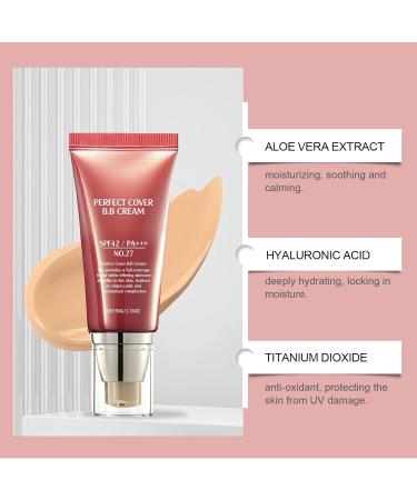 OLLZPJFPK Medium Skin Tone Softening Concealer BB Cream Gentle Moisturizing Hydrating Soft Lightweight Skin-Friendly Matte Clear Daily Long-Lasting - Buy Online on GoSupps.com