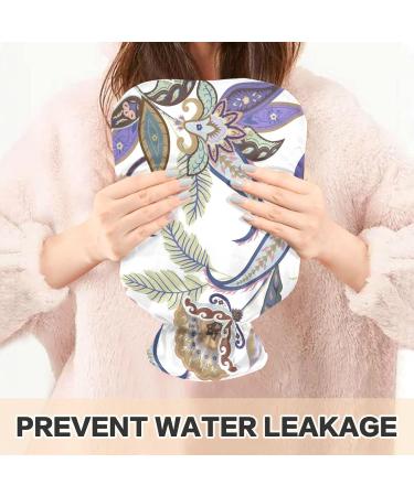NAANLE 1L Hot Water Bottle with Paisley Flower Cover - Pain Relief for Menstrual Cramps & Cold Therapy - Buy Online on GoSupps.com