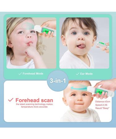 Joyhicare 3-in-1 Forehead & Ear Thermometer for Adults and Kids | Digital Medical Thermometer with Fever Alarm | Instant Accurate Readings - Buy Online on GoSupps.com