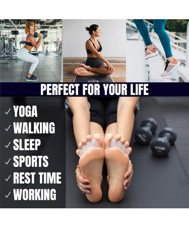 QUAPY Toe Separators for Women - 2 Pairs, Durable Toe Spacers for Bunions, Hammertoes, Plantar Fasciitis - Restore Toes to Correct Place - Small Size - Buy Online on GoSupps.com