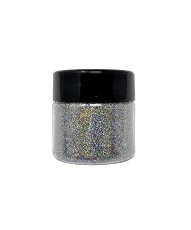 DIY Kit Creations: Biodegradable Ultra-Fine Cosmetic Grade Glitter 0.75 oz jar - Vegan & Cruelty Free (Holographic Silver)