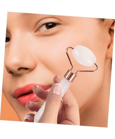 FOMIYES 1 Set Massage Stick Massage Accessories Gemstone Guasha Scraping Jade Facial Massage Tools Jade Face Scraper Roller Massager Pink Crystal Simple Men and Women Carbonatite Jade - Buy Online on GoSupps.com