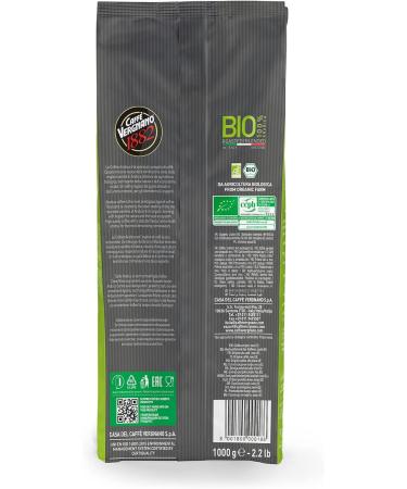 Caff Vergnano 1882 100% Arabica Organic Coffee Beans - 1kg Pack for International Shipping - Buy Online on GoSupps.com