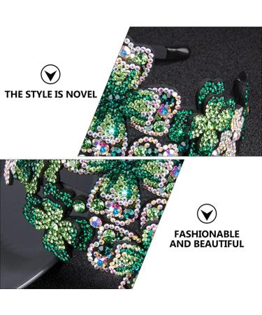Lurrose Womens Headbands Flapper Headband 1920s Headpiece Rhinestone Headband for Women Womens Headband Green - Buy Online on GoSupps.com