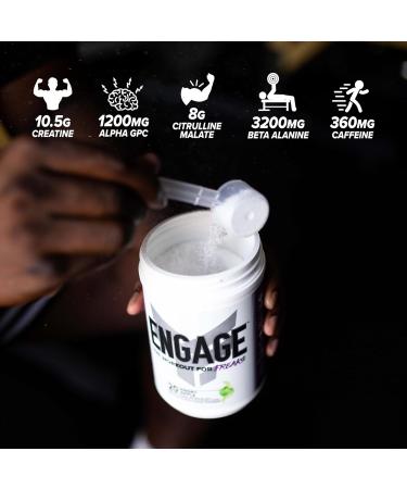 FINAFLEX Engage Pre Workout Loaded Lemon - Train Harder Longer & Stronger - Includes Creatine Beta-Alanine Alpha GPC Citrulline & Caffeine - 20 Servings - Buy Online on GoSupps.com