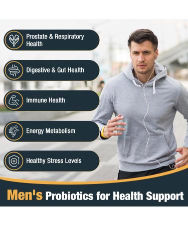 Probiotics for Men 500 Billion CFUs & 12 Strains Men's Probiotic with Turmeric Cranberry Goji - Probiotics for Digestive Health Immune Stomach Bloating & Gut Health for Men 60 Pro Biotics Caps 60 Count (Pack of 1) - Buy Online on GoSupps.com