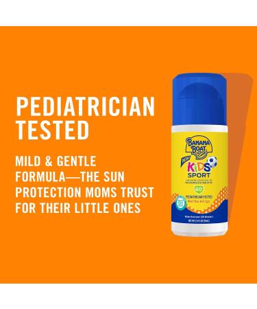 Banana Boat Kids Max Protect & Play Sunscreen Spray SPF 100 6oz and Sport Sunscreen Roll On Lotion SPF 60 2.5oz Bundle - Buy Online on GoSupps.com