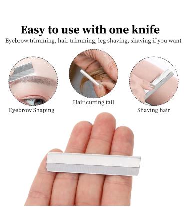 50 Pcs Stainless Steel Straight Razor Blades - Single Edge Safety Razor Blades for Men & Women Facial Hair Removal & Eyebrow Trimming Tools - Buy Online on GoSupps.com